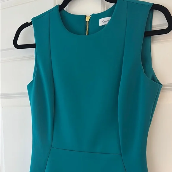 Calvin Klein Teal Midi Dress - Picture 2 of 5